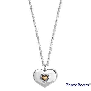 Brighton Love Beyond Words Heart Necklace